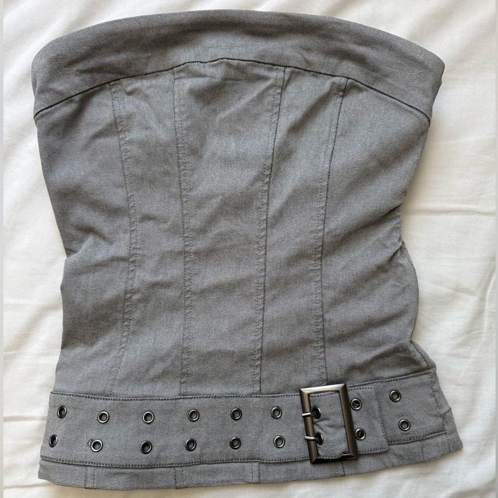 Silence + Noise Gray Crop Top - Urban Outfitters